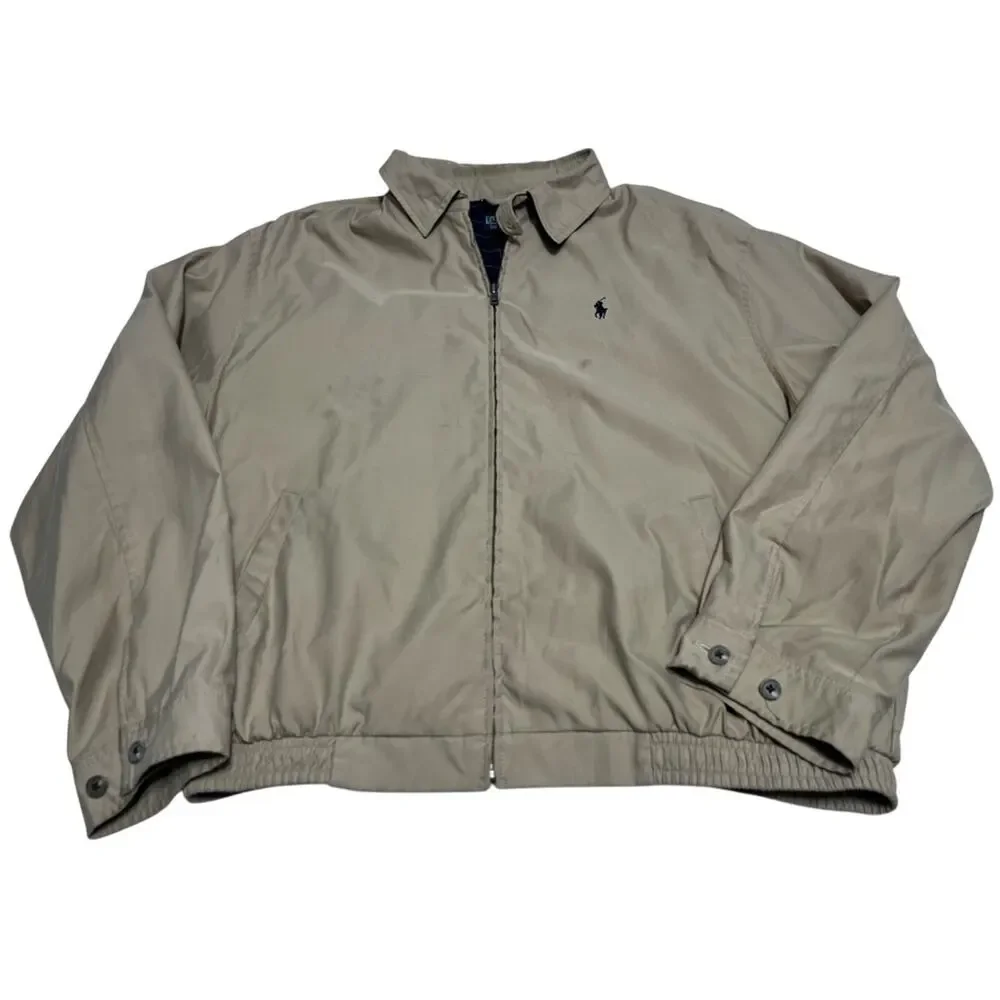 Polo Ralph Lauren Vintage Khaki Jacket Men’s XL Plaid Lined